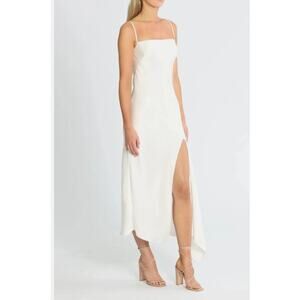 CAMILLA AND MARC Acacia Ivory Square Neck Midi Dress Size 4